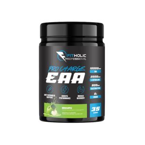 Fitholic Professional Pro Charge EAA Essential Amino Acids 560 гр / зелена ябълка