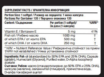 Fitholic Professional Omega 3 Ultra Strong 120 Softgels - Image 2